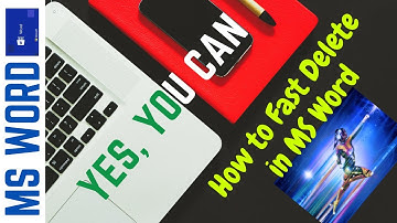 How to Fast Delete Text in MS Word | Shortcuts to Quickly Delete Whole Words Texts in Word