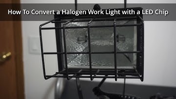How To Convert Halogen Work Light With LED Chip