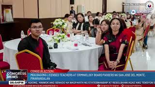 Mga bagong licensed teachers at criminology board passers ng San Jose del Monte, pinarangalan. Mga bagong licensed teachers at criminology board passers ng San Jose del Monte, pinarangalan.