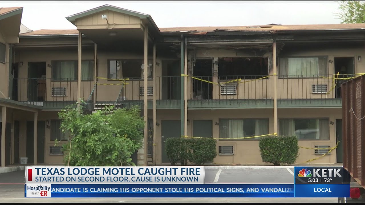 Longview motel catches fire, shuts down traffic