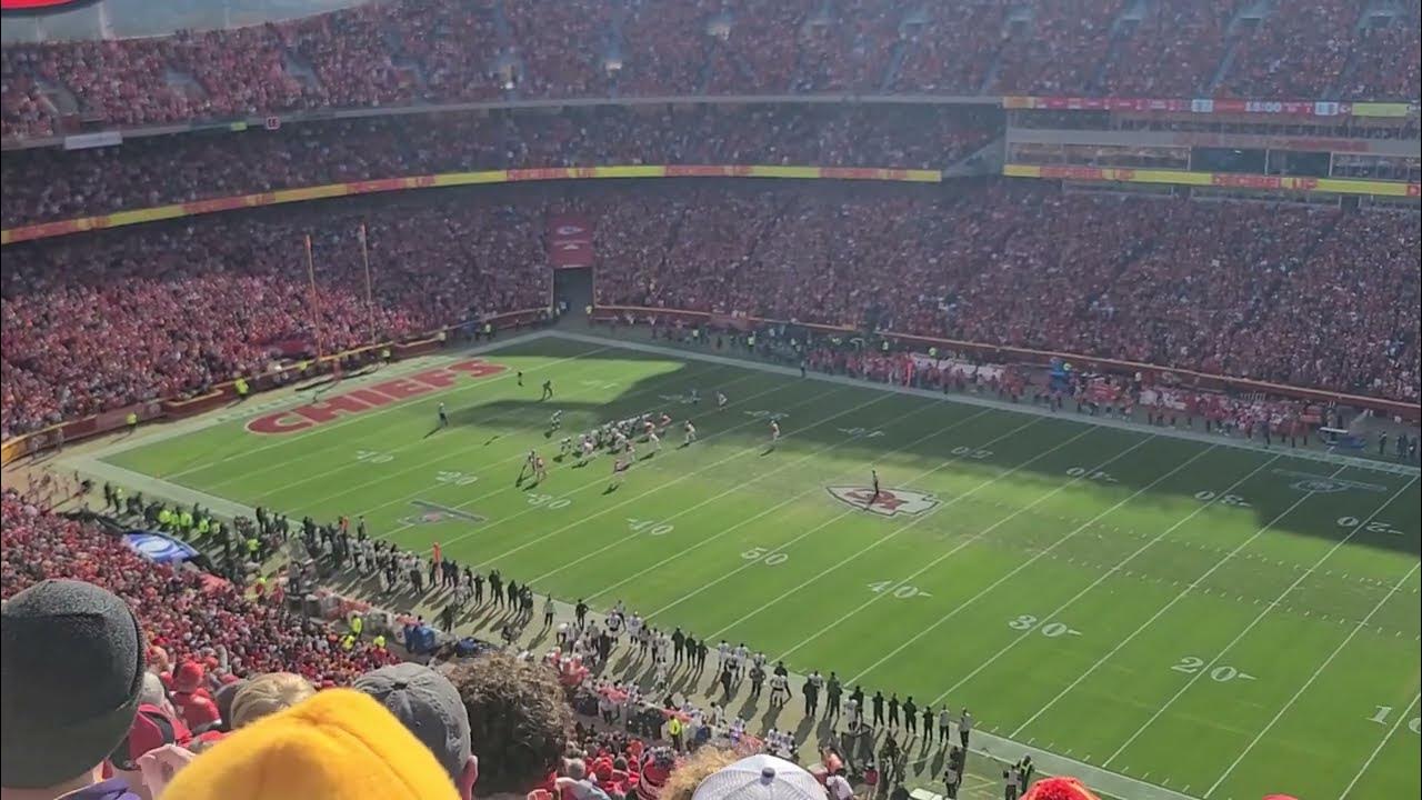 insane crowd noise at Arrowhead Stadium during AFC Championship