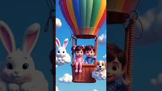 The Magical Balloon Adventure! 🎈🌈☁️ | Kids Song #shorts