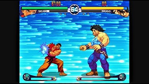 Sean vs Hugo (Hardest AI) - Street Fighter III 2nd impact Arcade Mode