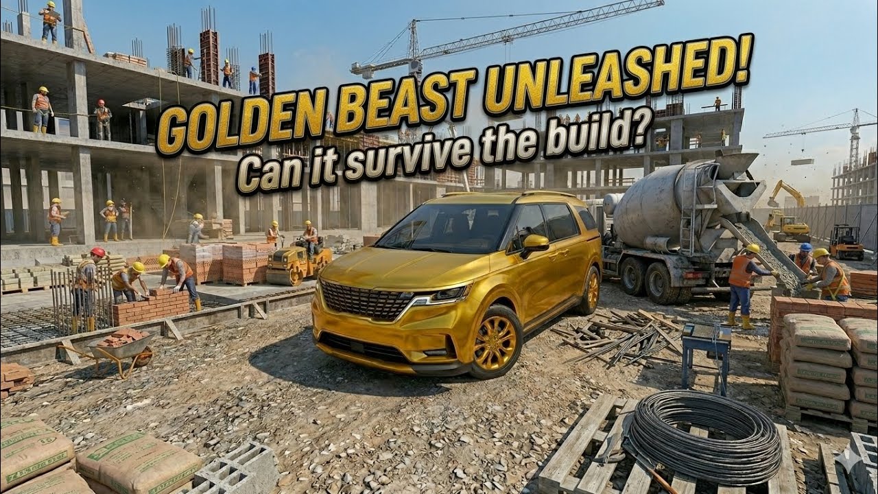 GOLDEN CAR vs DANGEROUS CONSTRUCTION SITE! 😱 || 3D Driving Car Android Gameplay
