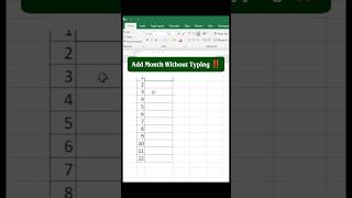 Stop Typing Months! Excel Does it Automatically ‼️