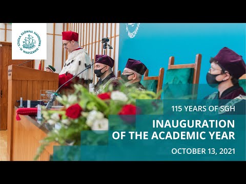 Inauguration of the academic year 2021/2022 at the SGH Warsaw School of Economics
