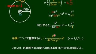 高校物理　ボーアの理論　その２　エネルギー準位の計算