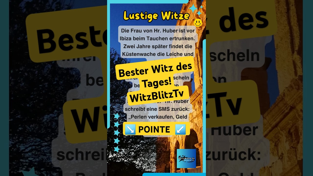 😂 LUSTIGE WITZE! Die Frau von Hr. Huber ist: Witzig 