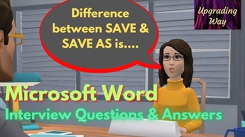 Microsoft Word Interview questions and answers #msword #dataentry #upgradingway #interviewquestions