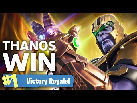 Fortnite Thanos Victory Royale - Infinity Gauntlet Gameplay