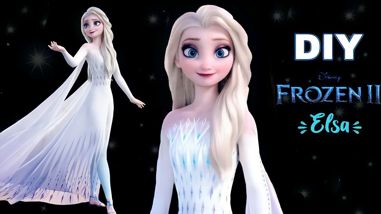 How To Make Elsa | DIY Barbie Doll Dress | Elsa Doll | Frozen Doll ...