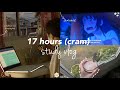 17 hours (cram) study vlog 🍃 *very stressful* + lots of studying (philippines 🇵🇭)