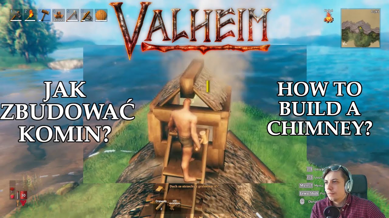 VALHEIM Jak zbudować komin How to build a chimney YouTube