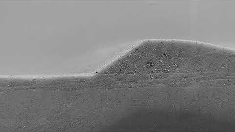 Bedform migration and dune lee avalanching - close up