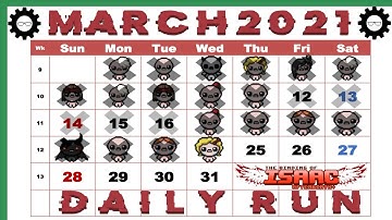 Daily Run - March 24th, 2021 - The Binding of Isaac Afterbirth Plus