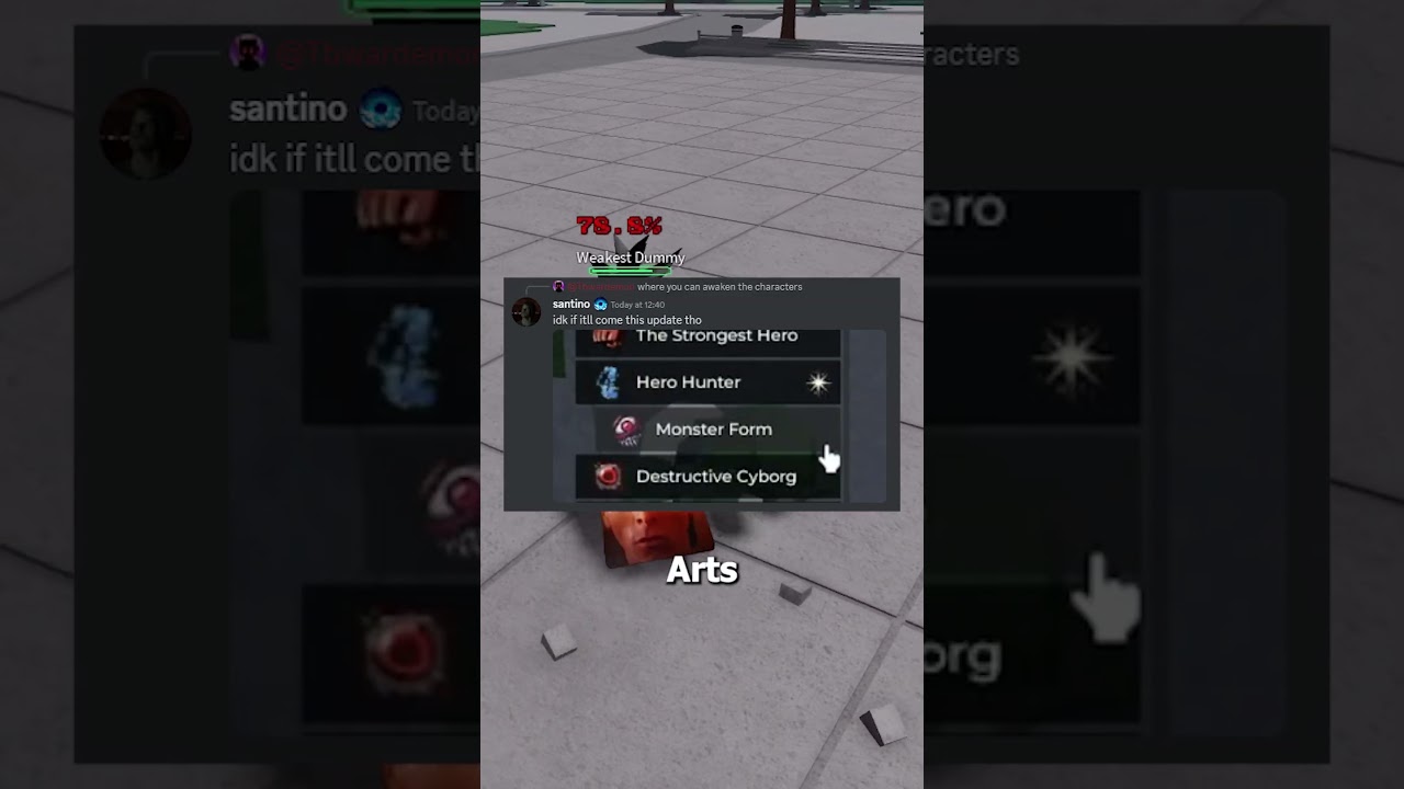 New MONSTER FORM hero hunter leak in TSB