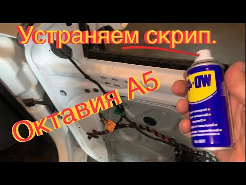 Устраняем скрипы стеклоподъемников. Шкода Октавия А5