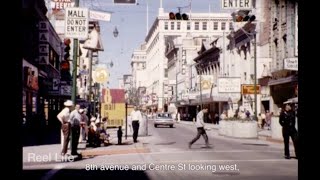 1969, Stampede, 8th ave mall before it was the mall, the stampede grounds, Calgary, Ab