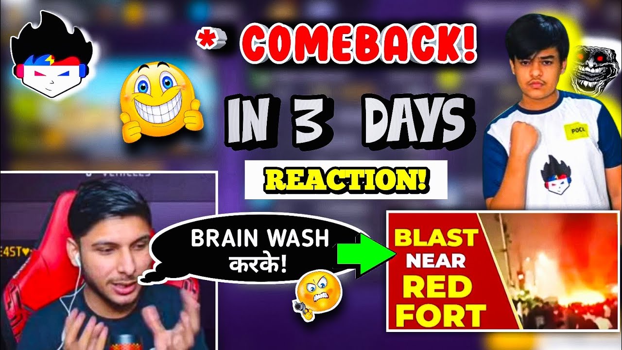 🚨 TSG LEGEND Back in Playing 4 🥰 Soon! | Reaction on DELHI BOMB BLAST RED FORT 😔🙏💔