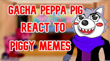 Peppa pig & piggy reacts to Roblox Piggy Intercity (Funny Moments)
