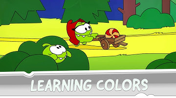 Learning Colors with Om Nom -  Little Red Ridding Hood