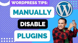 How To Manually Disable A Plugin In Wordpress With cPanel