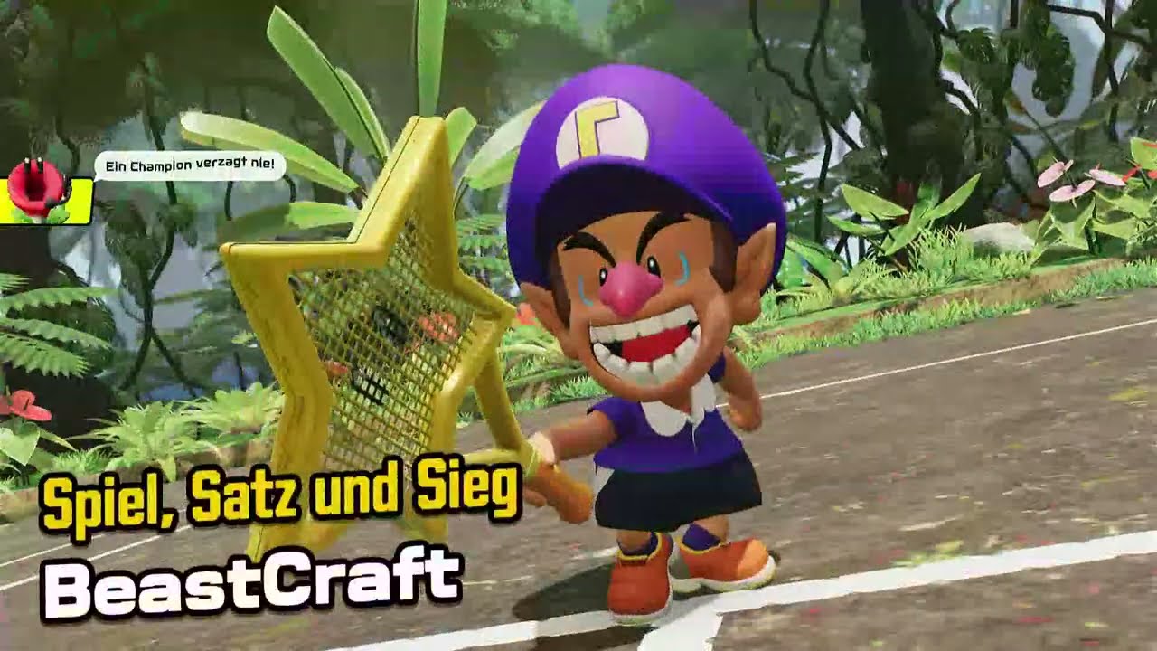 BeastCraftGaming Mario Tennis Fever Online Batlle rank batlle Baybi-Waluigi vs Bowser Jr