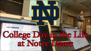 A Day in My Life at College // Notre Dame