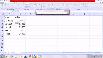 MS Excel 2010 consolidate in excel 2010 in HIndi and urdu