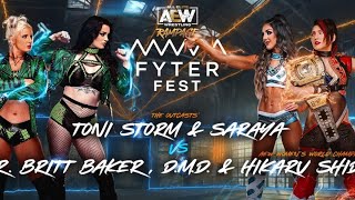 Toni Storm & Saraya vs Dr. Britt Baker, DMD & Hikaru Shida