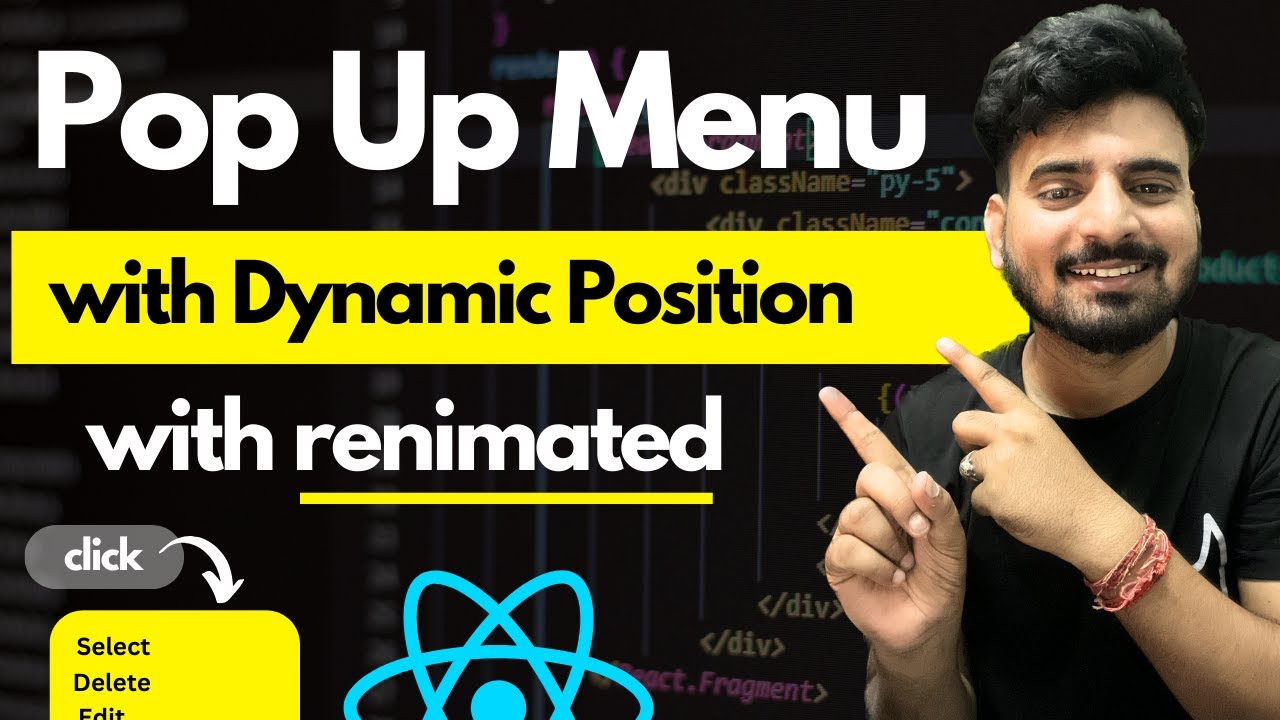 🛑 Pop Up Menu with Dynamic Position | Engineer Codewala - YouTube
