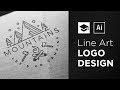 How To Design A Line Art Logo | Adobe Illustrator Tutorial