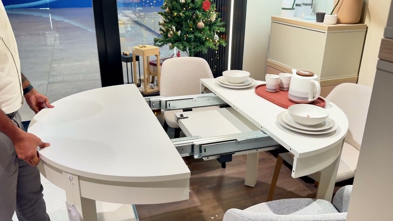 Expandable Round Dining Table Reel