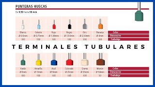 💡⚡TERMINALES TUBULARES-TERMINALES SOBREMOLDEADOS-PUNTERAS HUECAS⚡💡 