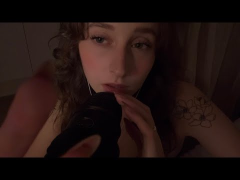 ASMR clicky whisper with mouth sounds (there’s something in your eye)