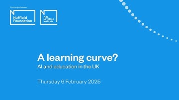A learning curve? AI and education in the UK