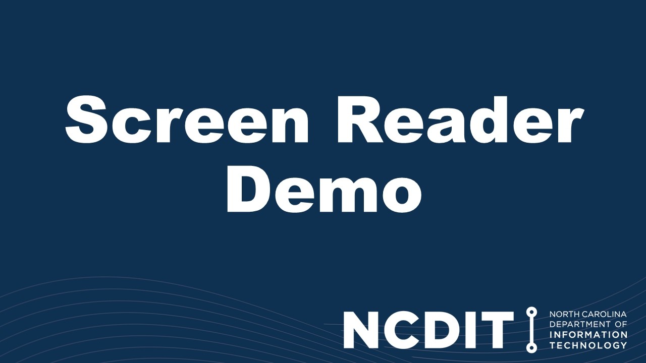 Screen Reader Demo - NVDA, Talkback - YouTube
