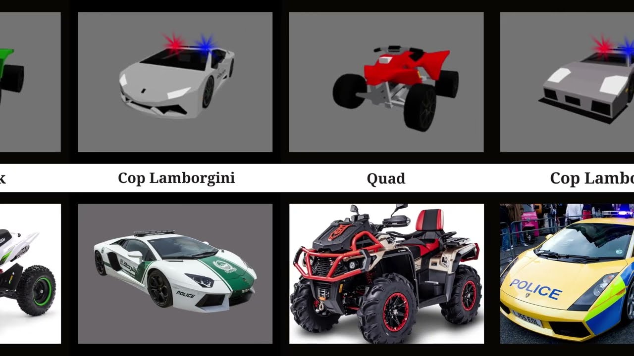 Brookhaven Cars & Motorcycles in Game vs Real Life | Part 1