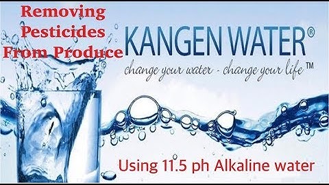 Kangen Water Demo - Pesticides Removal From Organic Produce.