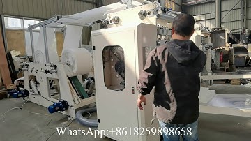 2lines full embossing and edge embossing facial tissue paper folding machine