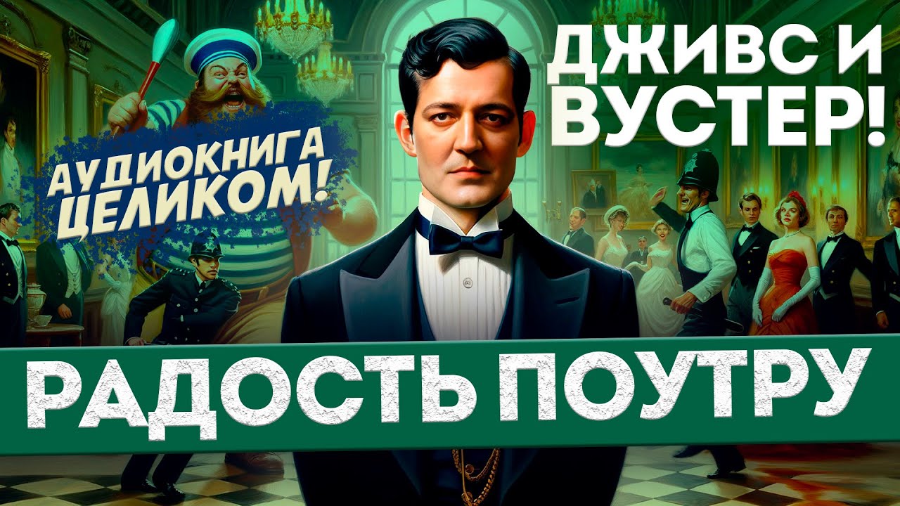 ДЖИВС И ВУСТЕР! Аудиокнига целиком! РАДОСТЬ ПОУТРУ | П.Г. Вудхаус | Юмор