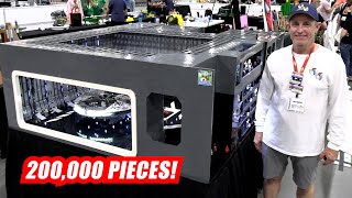Huge Lego Death Star Hangar With Interior Scenes 200,000 Pieces