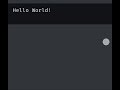 " Hello World in Python| Day 1- Python in One Minute #shorts