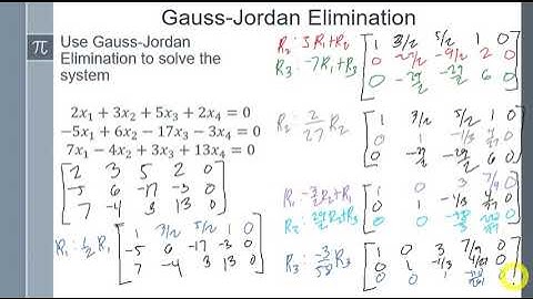 Gauss-Jordan Elimination: Example of Solving a System through Gauss-Jordan Elimination (3)