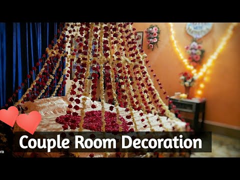 Couple Room Decoration Idea | Flower Decoration For Couple ...