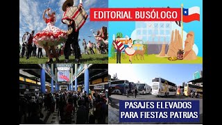 Editorial Busólogo...Pasajes Caros Para Fiestas Patrias