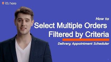 How To:  Select Multiple Orders Filtered by Criteria| it