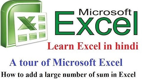 How to create fees details of student using MS Excel