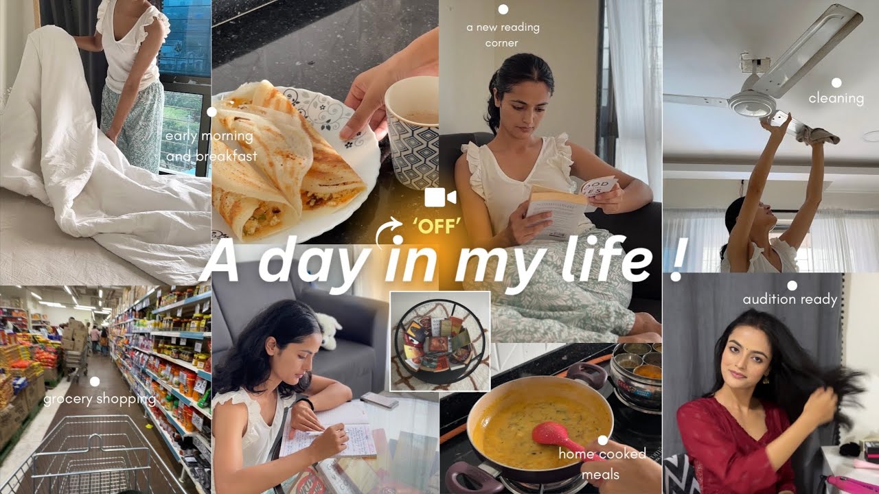 A Day In My Life🍲🍂! morning routine, new reading corner, home cooked meals, grocery shopping & more!