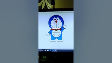 Doraemon! using Python Turtle Graphics #shorts